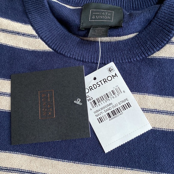 Nordstrom STRIPED SWEATER XL NWT - Picture 4 of 4